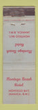 Matchbook Cover - Montego Beach Hotel Jamaica WEAR