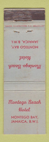 Matchbook Cover - Montego Beach Hotel Jamaica WEAR