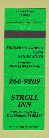 Matchbook Cover - Stroll Inn Des Moines IA