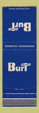 Matchbook Cover - Burt Chevrolet Denver Colorado