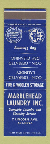 Matchbook Cover - Marblehead Laundry MA
