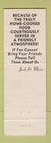 Matchbook Cover - Looney's Restaurant Lapeer MI