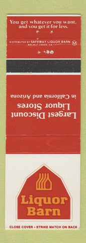Matchbook Cover - Liquor Barn CA AZ