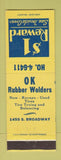 Matchbook Cover - OK Rubber Welders