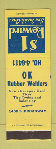 Matchbook Cover - OK Rubber Welders