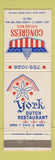 Matchbook Cover - Congress Playland Motel York PA