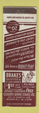 Matchbook Cover - Economy Brake Service Newark NJ WEAR