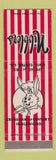 Matchbook Cover - Nibblers Restaurant Civic Center Los Angeles CA Rabbit