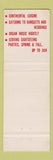 Matchbook Cover - Reber's Hotel Restaurant Barryville NY