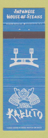 Matchbook Cover - Kabuto Japanese Steak House Greensboro NC Richmond VA