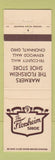 Matchbook Cover - Florsheim Shoes Marmers Cincinnati OH