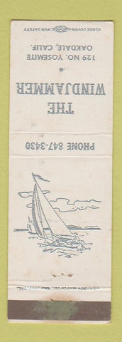 Matchbook Cover - The Windjammer Oakdale CA WEAR