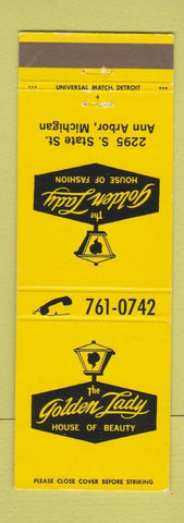 Matchbook Cover - Golden Lady Women's Clothes Ann Arbor MI