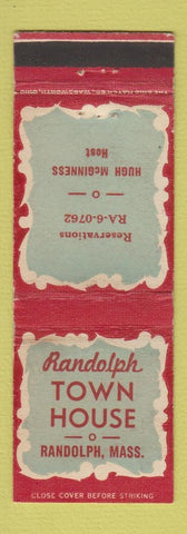 Matchbook Cover - Randolph Town House Randolph MA