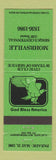 Matchbook Cover - Mohrsville PA Sesqui Centennial 1986 GREEN