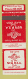 Matchbook Cover - Returned Services Association Club Hastings New Zealand