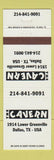 Matchbook Cover - The Caravan Dallas TX