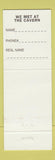 Matchbook Cover - The Caravan Dallas TX