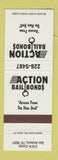 Matchbook Cover - Action Bail Bonds San Antonio TX
