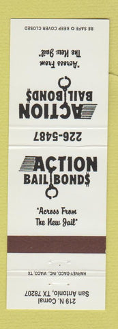 Matchbook Cover - Action Bail Bonds San Antonio TX