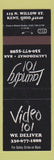 Matchbook Cover - Video 101 Kent OH Laundrymat Bar