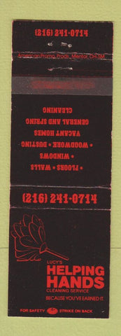 Matchbook Cover - Lucy's Helping Hands Cleaning
