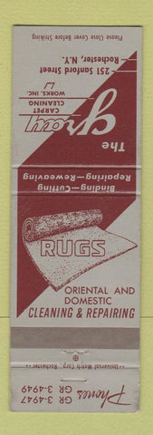 Matchbook Cover - Gray Carpet Cleaning Rochester NY