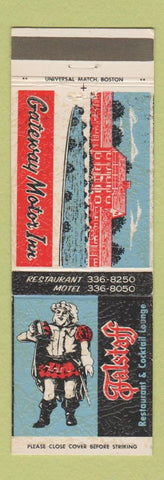 Matchbook Cover - Gateway Motor Inn Falstaff Restaurant Seekonk MA