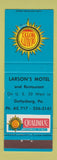 Matchbook Cover - Larson's Motel Gettysburg PA