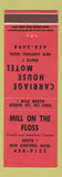 Matchbook Cover - Mill on the Floss New Ashford MA Carriage House Motel