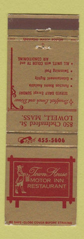 Matchbook Cover - Town House Motor Inn Restaurant Lowell MA