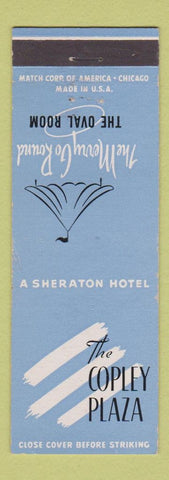 Matchbook Cover - Copley Plaza Hotel Boston MA