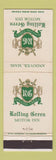 Matchbook Cover - Rolling Green Motor Inn Andover MA