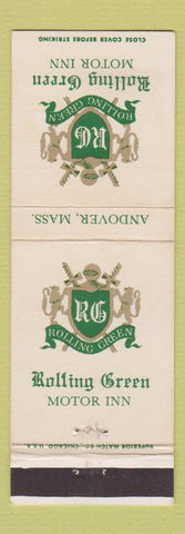 Matchbook Cover - Rolling Green Motor Inn Andover MA