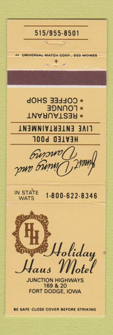 Matchbook Cover - Holiday Haus Motel Fort Dodge IA