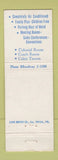Matchbook Cover - Valley Forge Hotel Norristown PA WEAR