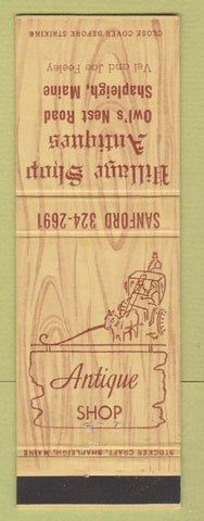 Matchbook Cover - Village Shop Antiques Shapleigh ME