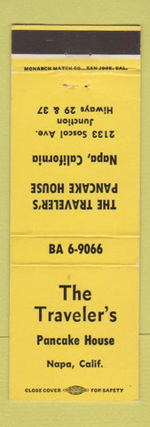Matchbook Cover - The Traveler's Pancake House Napa CA