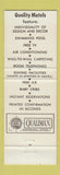 Matchbook Cover - Larson's Motel Gettysburg PA Quality Motel