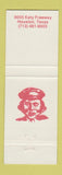 Matchbook Cover - Restaurant Cafe The Mason Jar Houston TX