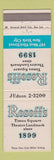 Matchbook Cover - Rosoff's Restaurant New York City