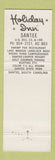 Matchbook Cover - Holiday Inn Santee SC