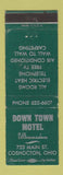 Matchbook Cover - Down Town Motel Coshocton OH