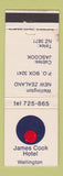 Matchbook Cover - James Cook Hotel Wellington New Zealand WEAR