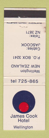 Matchbook Cover - James Cook Hotel Wellington New Zealand WEAR
