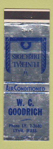 Matchbook Cover - WC Goodrich Funeral Home Lynn MA