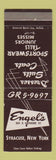 Matchbook Cover - Engel's Women's Clothes Syracuse NY
