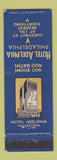 Matchbook Cover - Hotel Adelphia Philadelphia PA