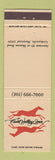 Matchbook Cover - Flunt Valley Inn Cockeysville MD