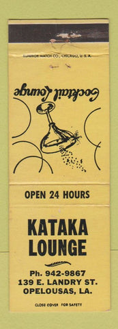 Matchbook Cover - Kataka Lounge Opelousas LA WEAR